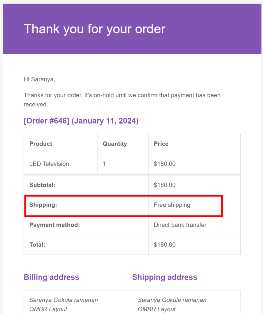 How to Remove the Shipping Row from the Order Table in WooCommerce Email Notifications