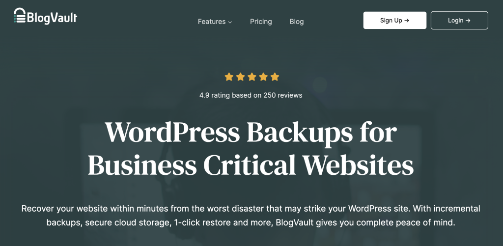 BlogVault - WordPress Backup Migration Plugin