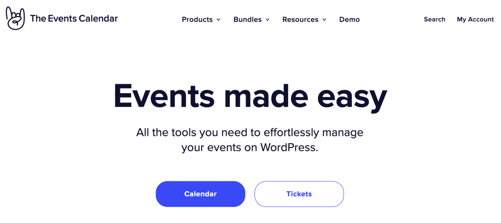 WordPress events plugin, the events calendar