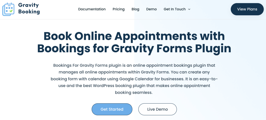 WordPress events plugin, gravity booking