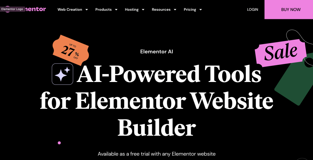 WordPress AI Page Builder Elementor AI