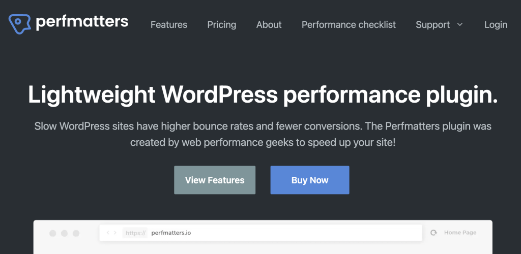 best wordpress performance plugin perfmatters