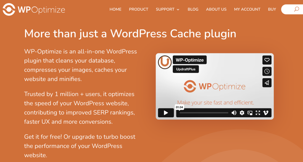 best wordpress performance plugin wp optimize